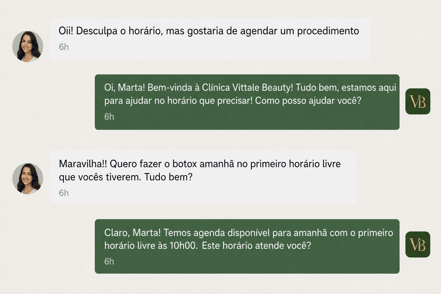 Interface do Koradesk — Seu atendimento continua mesmo quando sua equipe não está online.